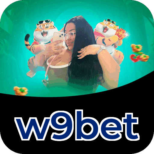 Interface do aplicativo w9bet mostrando jogos disponíveis no iOS e Android